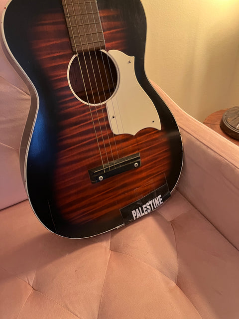 Vintage Stella Parlor Acoustic Guitar circa 1950s, Has A Small Split At The Bottom But Still Plays Well
