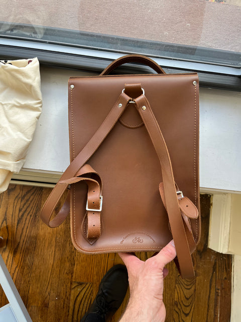 Like New Cambridge Satchel Company Portrait Leather Backpack With SCG Initials