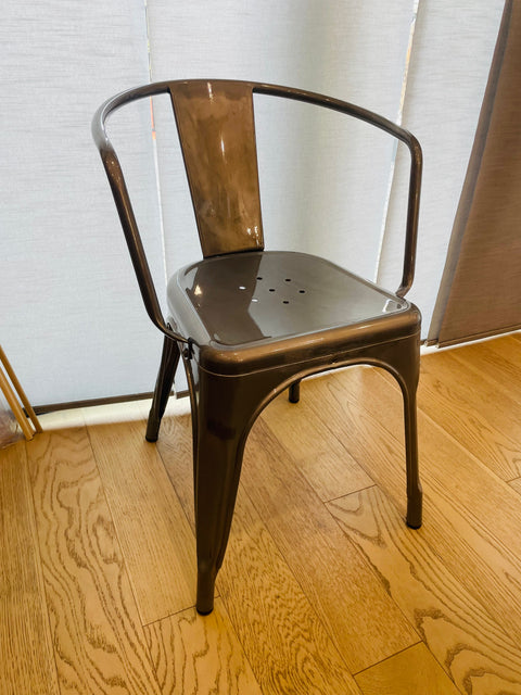 Metal Bistro Chair, Gray