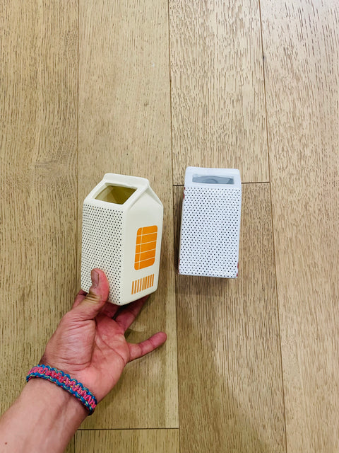 Ceramic Juice and Milk Pen & Pencil Holders