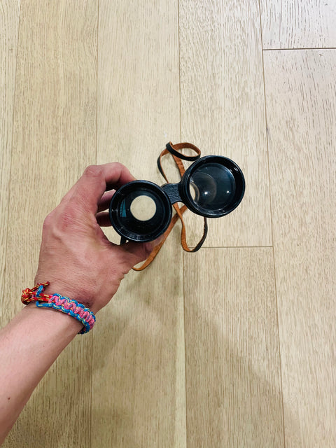 Vicki 4 Power Field Glass Binoculars with Case