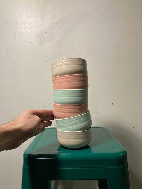 Tower of Plastic Bowls
