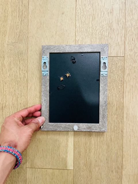 Gray Wood Grain Picture Frame, 10x8"