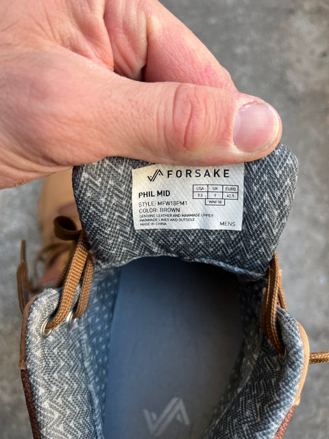 Forsake Phil Mid Waterproof Sneaker Boot, Size US 9.5M or 42.5 EU