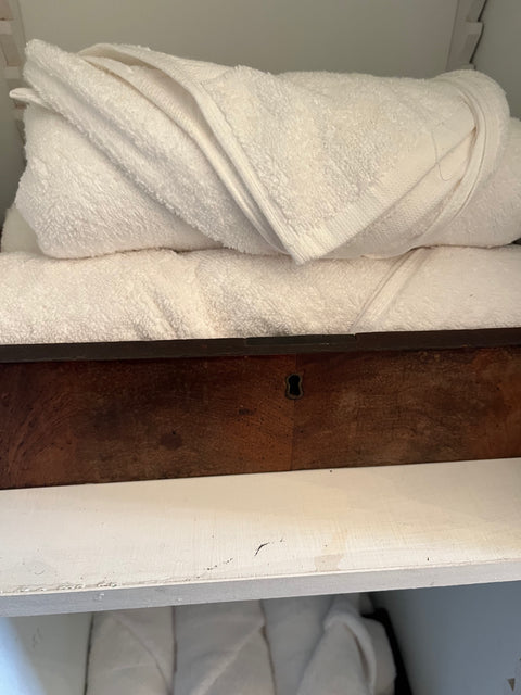Cute Wood Towel Tray Made From A Reclaimed Drawer, 15x9"
