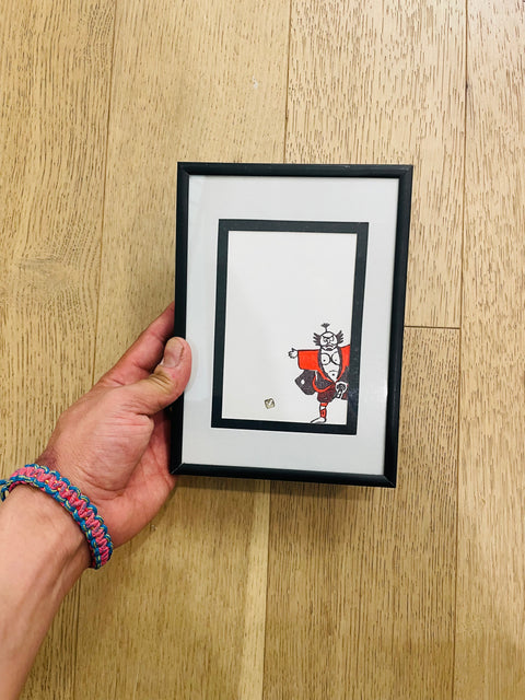 Framed Japanese Kabuki Character Art Print, 5x8"
