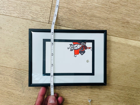 Framed Japanese Kabuki Character Art Print, 5x8"