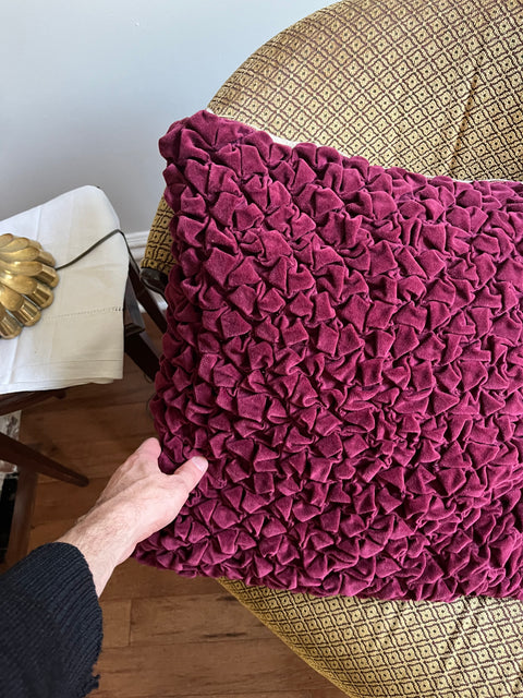 Large Plush Purple Pillow, 20x20"