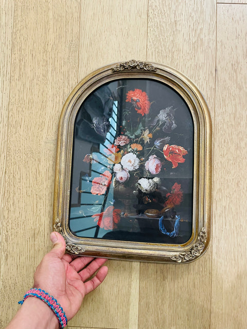 Ornate Gold Framed Floral Still Life Print