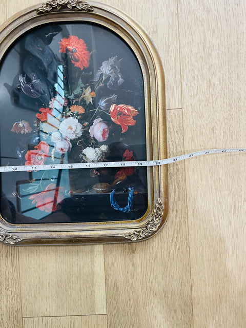 Ornate Gold Framed Floral Still Life Print