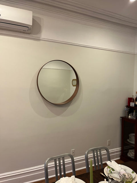 Like New IKEA STOCKHOLM Walnut Mirror, 31" Wide
