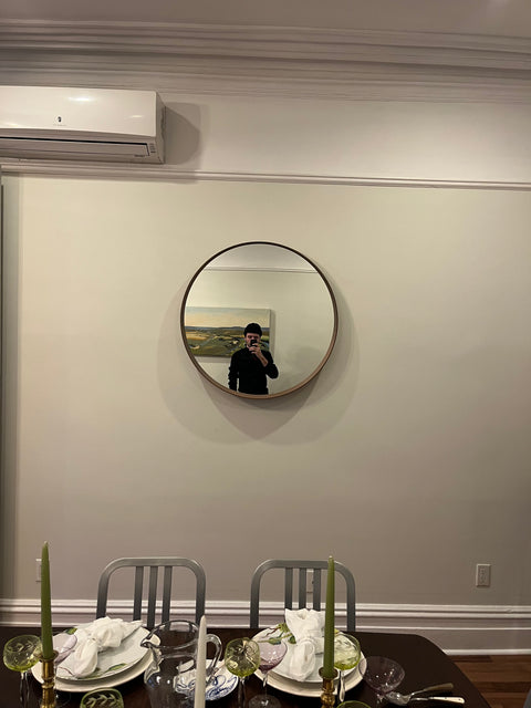 Like New IKEA STOCKHOLM Walnut Mirror, 31" Wide