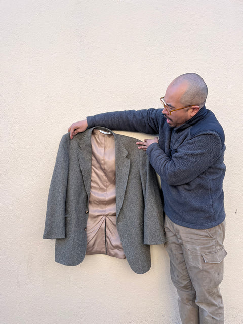 Classic Tweed Blazer, Size Men L