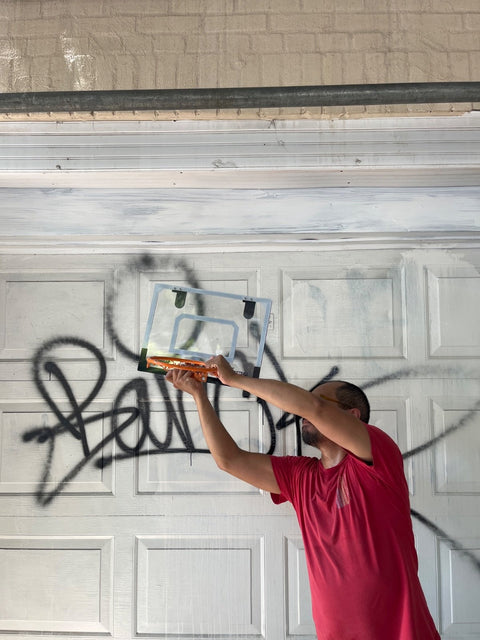 Indoor Basketball Hoop Setup