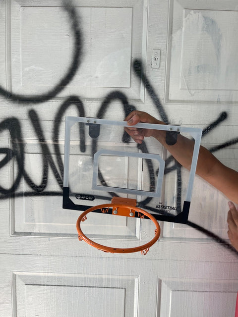 Indoor Basketball Hoop Setup