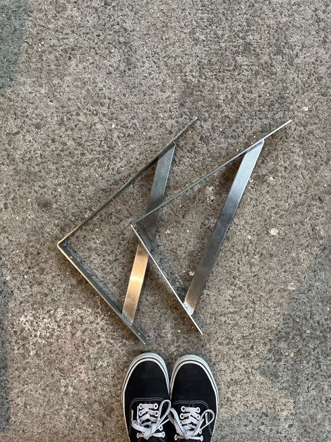 Industrial Metal Shelf Brackets, 16x11"