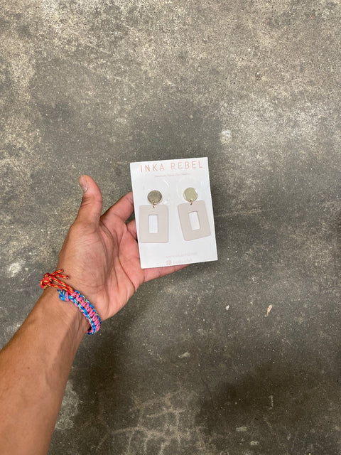 Inka Rebel Square Drop Earrings