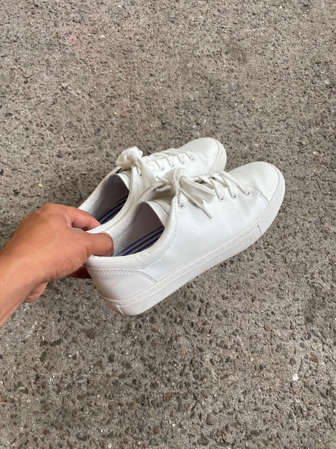 JCrew Crisp White Sneakers, Sz 7f
