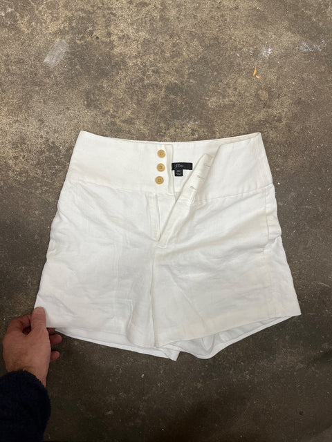 J.Crew High Waisted Linen Shorts, Size OO