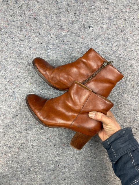 JCrew Leather Italian Boots, Sz 10 W