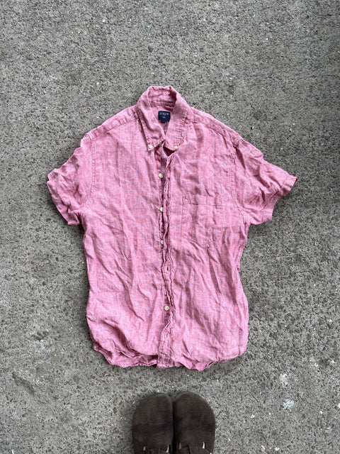 J.Crew Pink Linen Shirt