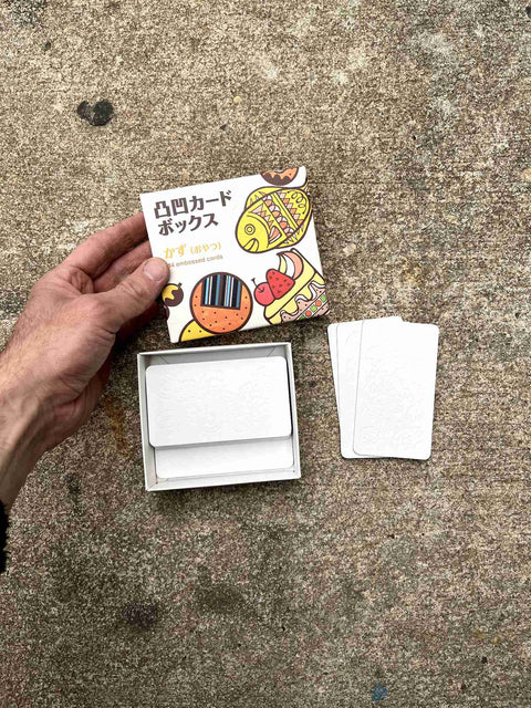 Japanese Embossed Cards Box Set