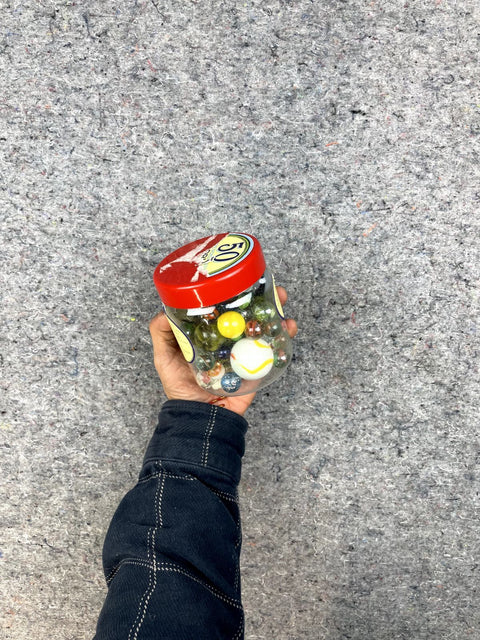 Jar Full Of Glass Marbles