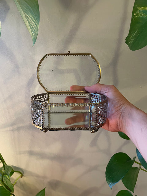 Decorative Glass Jewelry Box