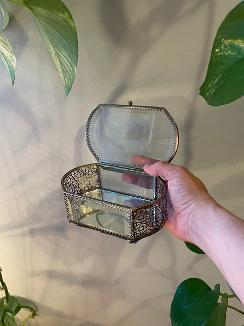 Decorative Glass Jewelry Box