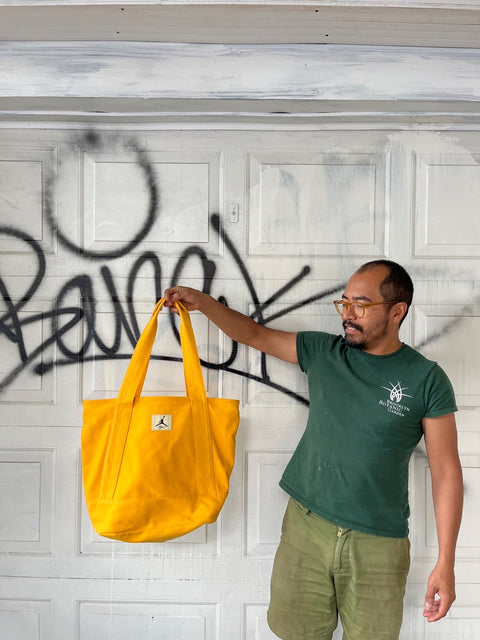 Jordan Yellow Canvas Tote Bag