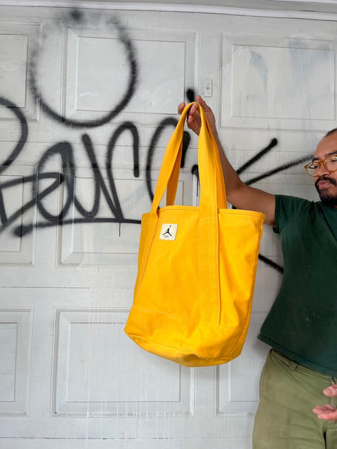 Jordan Yellow Canvas Tote Bag