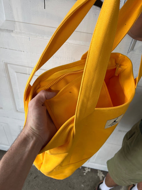 Jordan Yellow Canvas Tote Bag