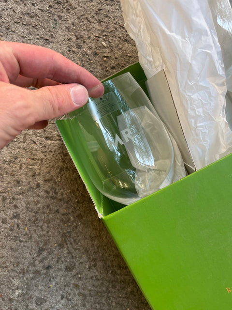 Kate Spade "Mr" & "Mrs" Wine Glasses