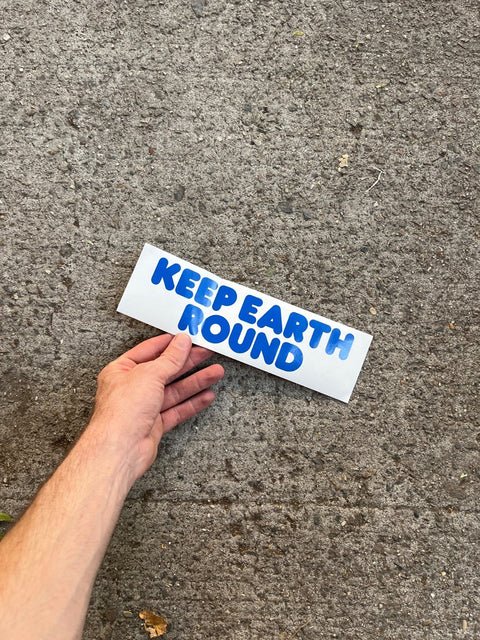 Keep Earth Round Bumper Sticker