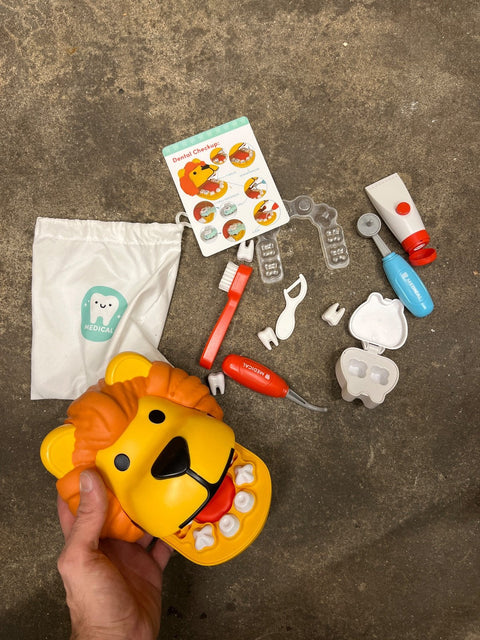 Kids Lion Dentist Playset