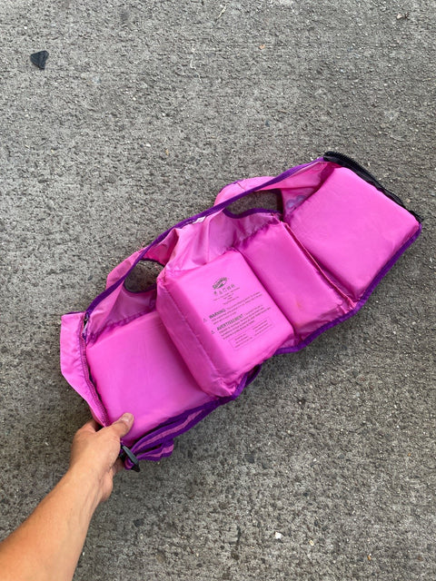 Kid's Pink Swim Vest, Sz 2-4