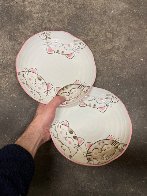 Kitty Cat Japanese Dinner Plates