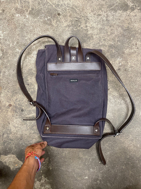 Kolo Canvas And Leather Backpack
