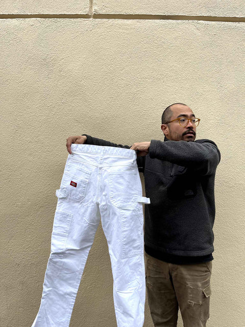 White Dickies Work Pants, Size W30/L32