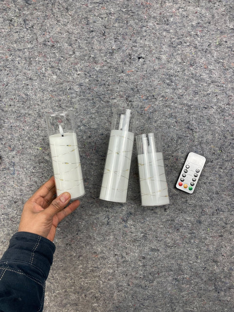 LED Candle Set With Remote