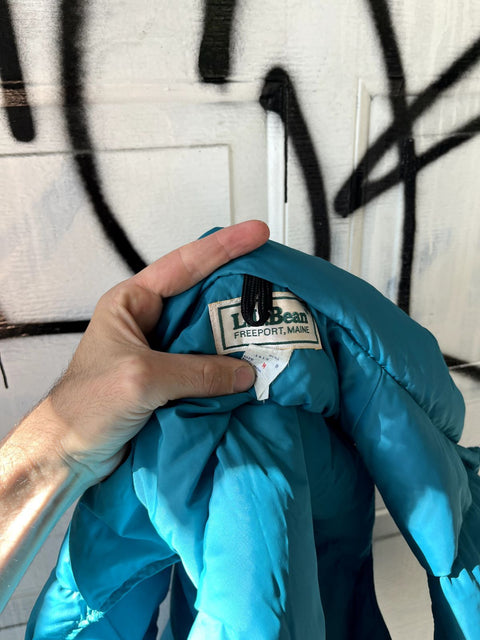 L.L. Bean Blue Puffer Vest, Size L
