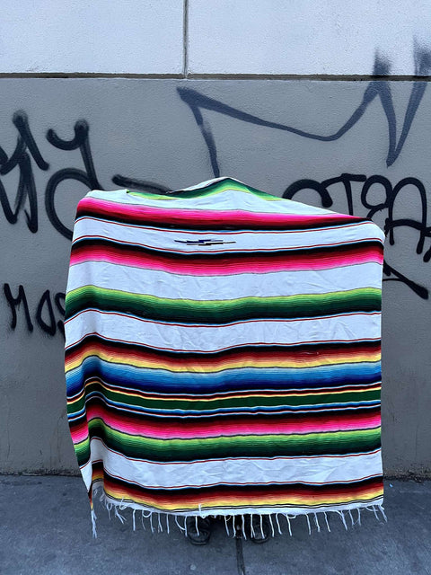 Large Mexican Serape Blanket