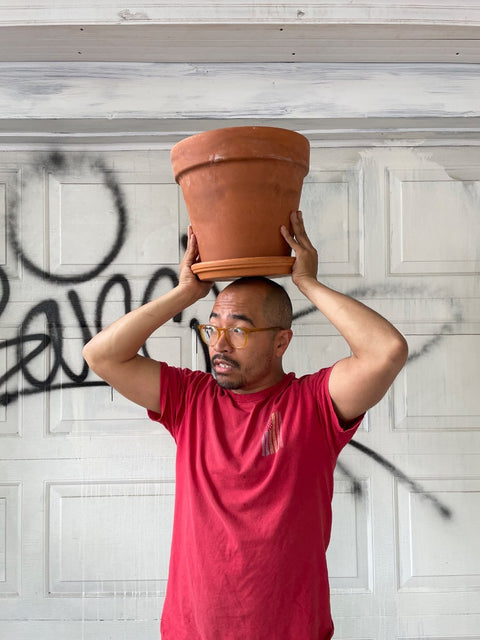 Large Terracotta Planter With Saucer