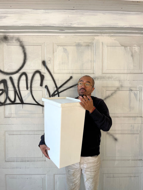 Larger Enough White Plastic Storage Bin