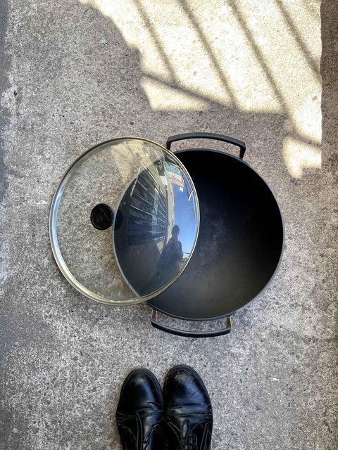 Very Fancy Le Creuset Wok with Glass Lid, 36cm