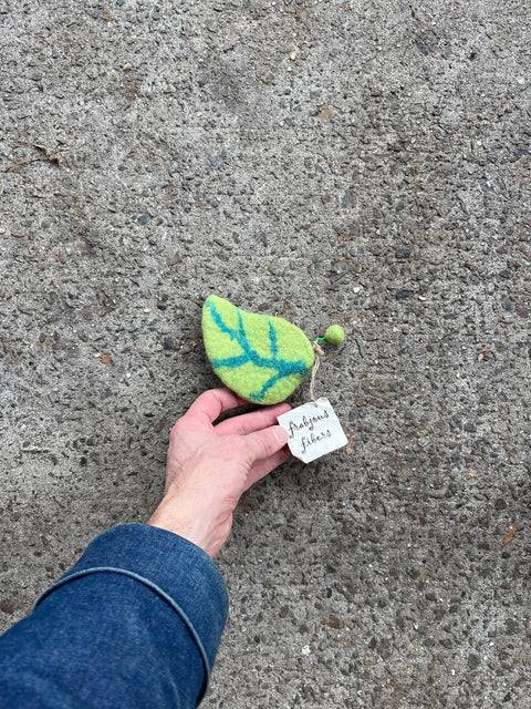 Leafy Felted Notions Bag