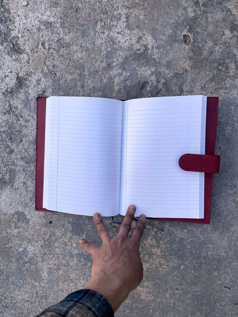 Leatherbound Classic Notebook from a Bank