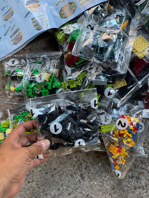 Lego-like Toy of a Botanical Collection Orchid