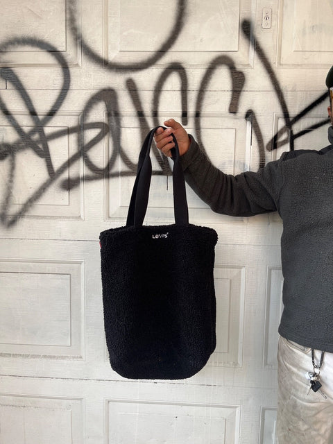 Levis Black Fleece Tote