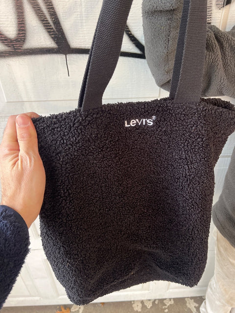 Levis Black Fleece Tote